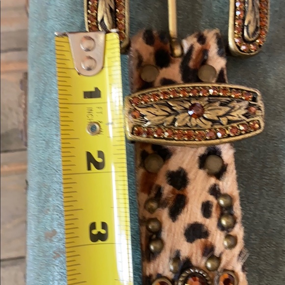 Leatherock Genuine Leather Swarovski Crystal Belt main image 4